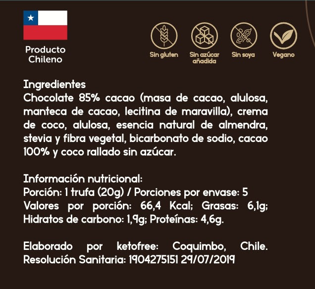 Trufas Keto Vegana