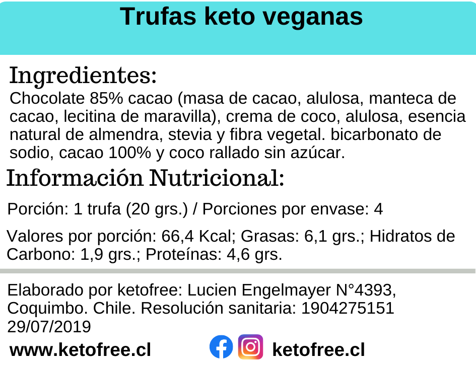 Trufas Keto Vegana