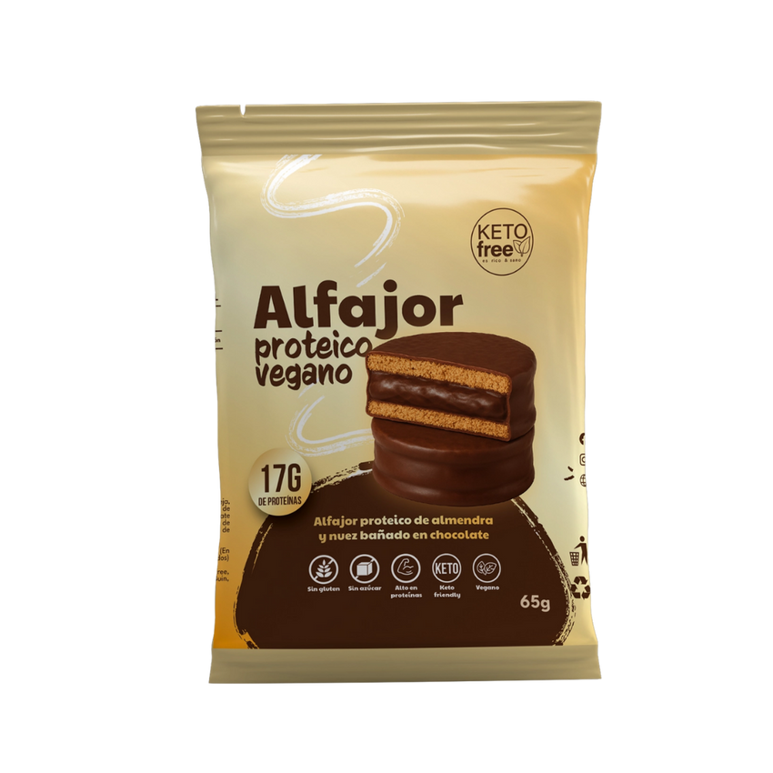 Alfajor Proteico Vegano 65gr