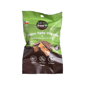 Alfajor Keto Vegano dulce de coco