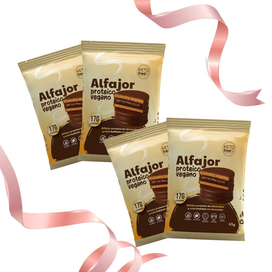 Pack 4 alfajores proteicos veganos