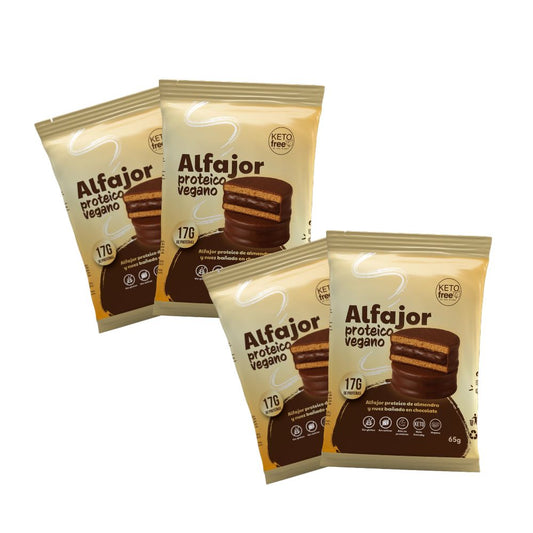 Pack 4 alfajores proteicos veganos