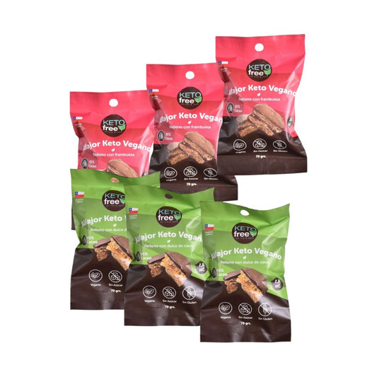 Pack 6 Alfajores - Keto Veganos