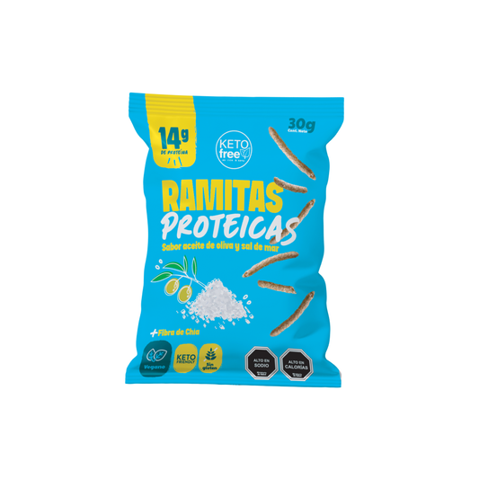 Ramitas Proteicas sabor aceite de oliva y sal de mar