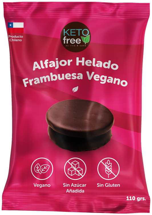 Alfajor helado Keto Vegano Frambuesa (vegano)